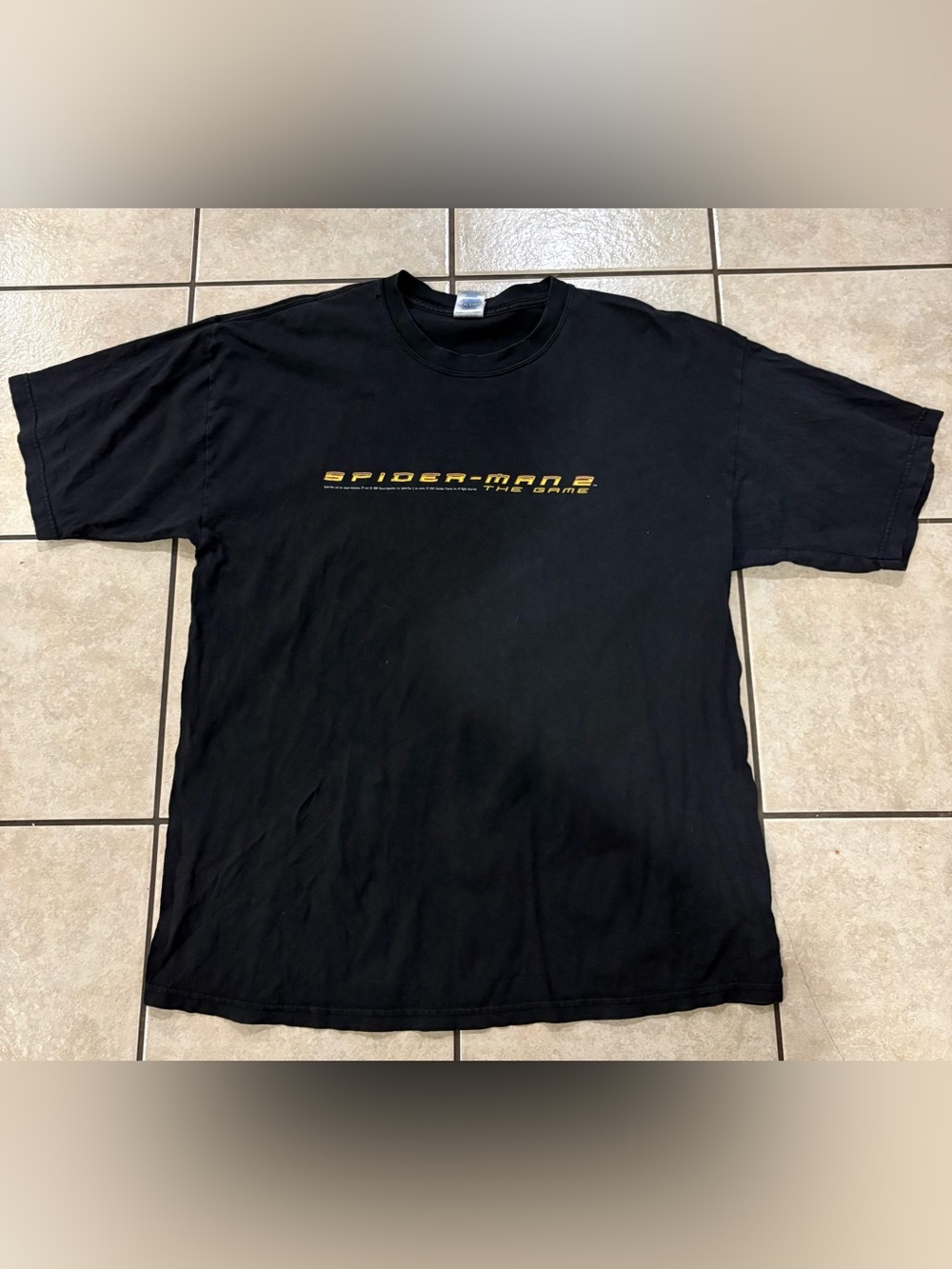 Vintage Spider-Man 2 The Game Black Graphic Tee